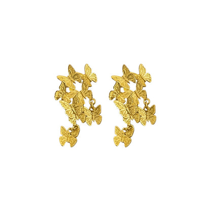 Delicate Artisan Gold Earring