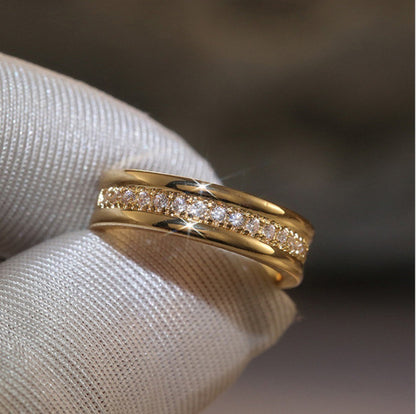 Delicate Artisan Gold Ring