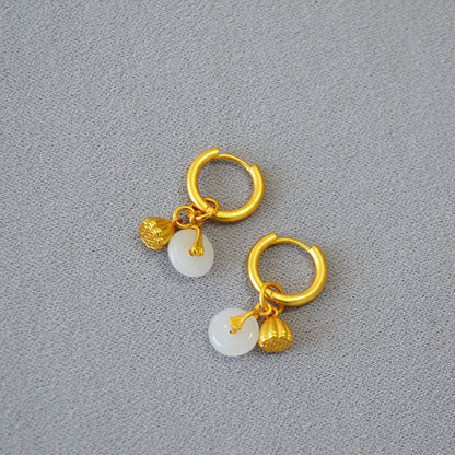 Vintage Handmade Gold Earring