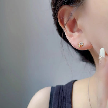 Delicate Artisan Gold Earring