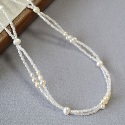 Delicate Artisan Pearl Necklace