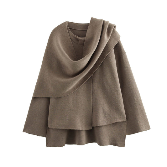 JO | Oversized jacket with scarf