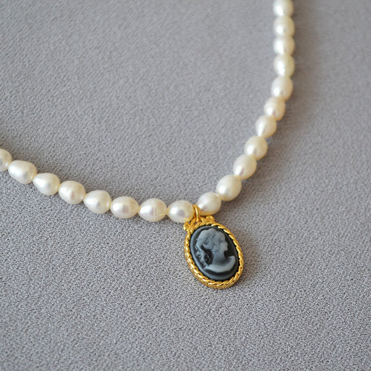 Delicate Artisan Pearl Necklace