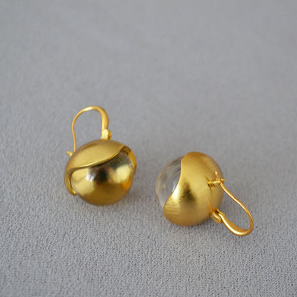 Delicate Artisan Gold Earring