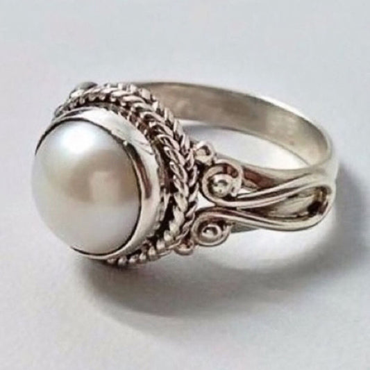 Vintage Handmade Pearl Ring