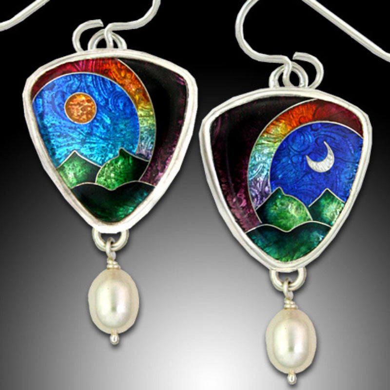 Delicate Artisan Pearl Earring