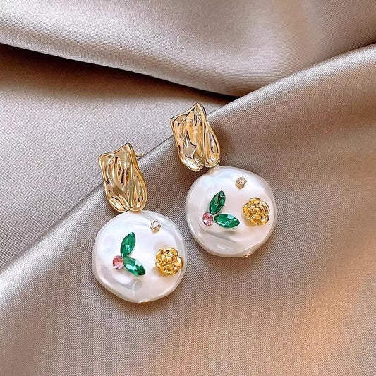 Delicate Artisan Pearl Earring
