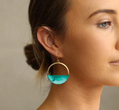 Vintage Handmade Gold Earring