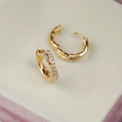 Vintage Handmade Gold Earring