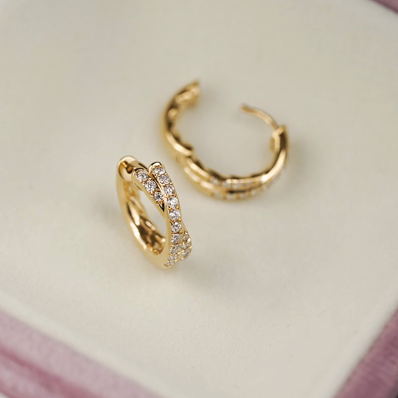 Vintage Handmade Gold Earring