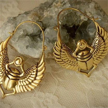 Vintage Handmade Gold Earring