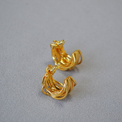 Beautiful Gold Earring with Unique Style