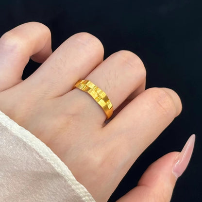 Delicate Artisan Gold Ring