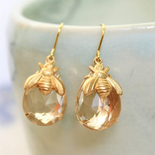 Vintage Handmade Gold Earring