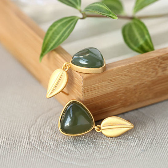 Vintage Handmade Gold Earring