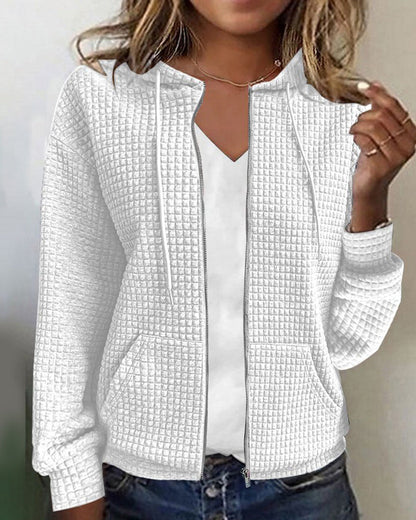 JO | Structured jacket with zipper