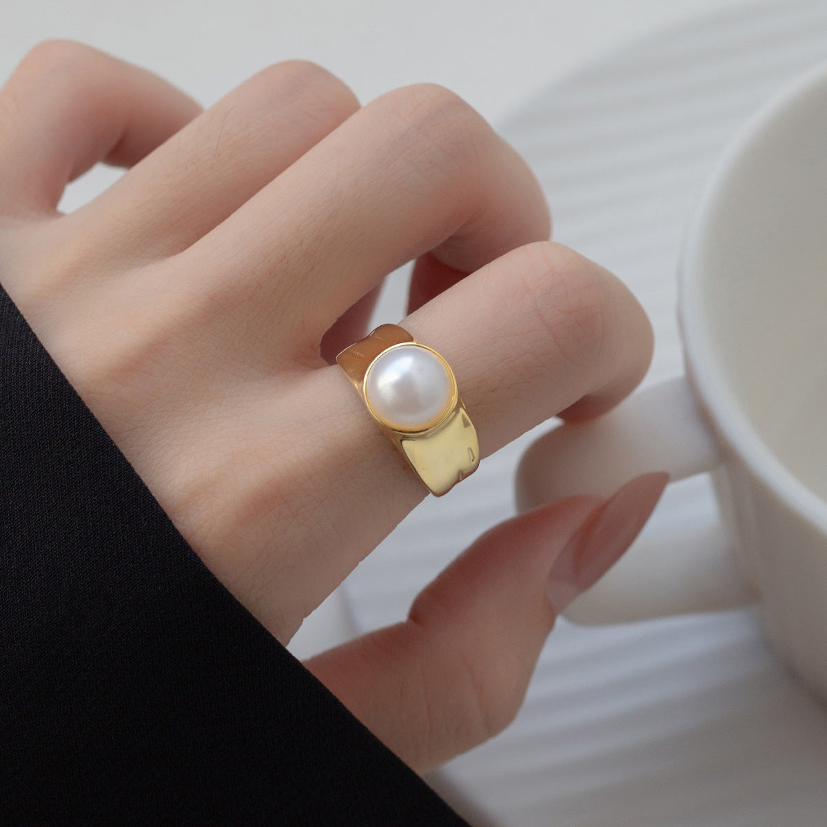 Vintage Handmade Pearl Ring
