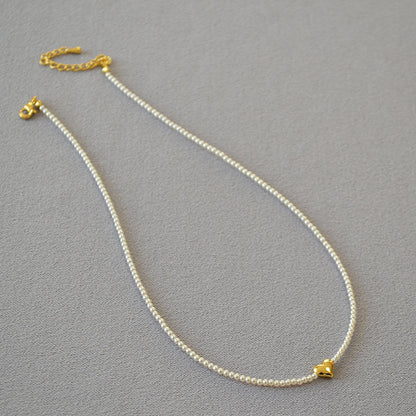 Delicate Artisan Pearl Necklace