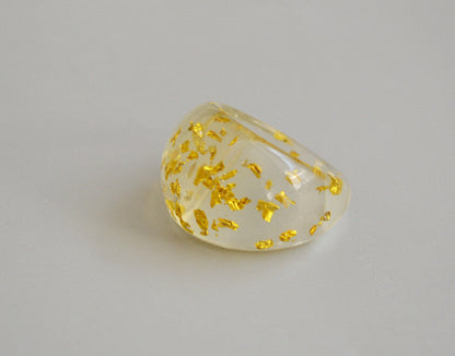 Delicate Artisan Gold Ring