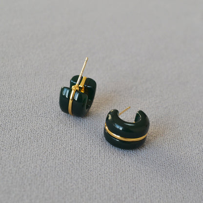 Delicate Artisan Gold Earring