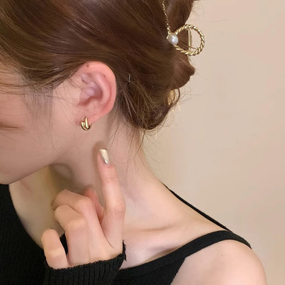 Vintage Handmade Gold Earring