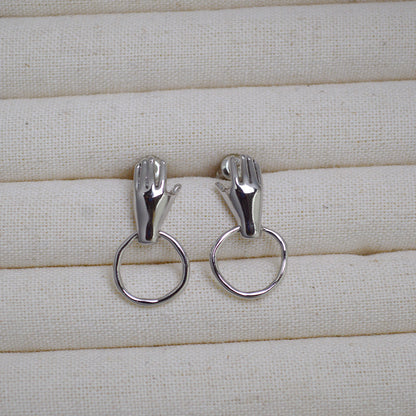 Vintage Handmade Gold Earring