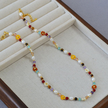 Delicate Artisan Pearl Necklace