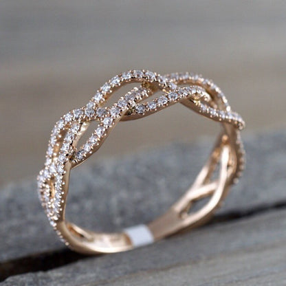 Delicate Artisan Gold Ring
