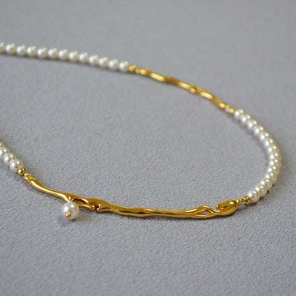Vintage Handmade Gold Necklace