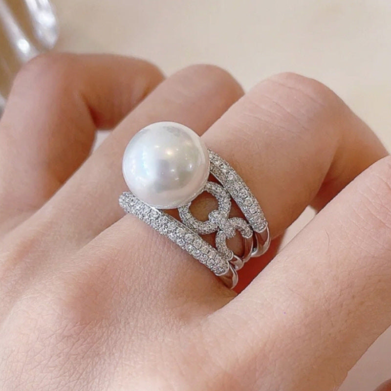 Delicate Artisan Pearl Ring