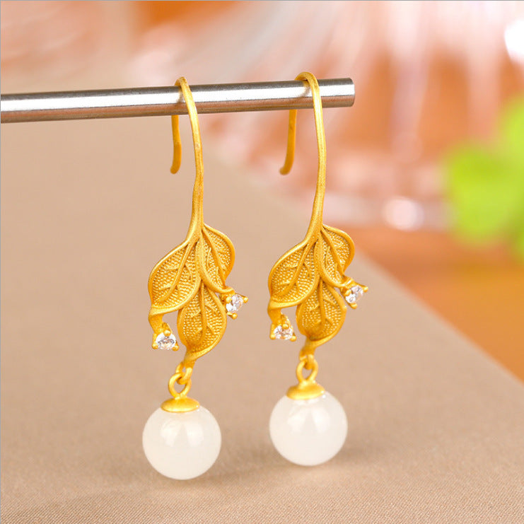 Vintage Handmade Gold Earring