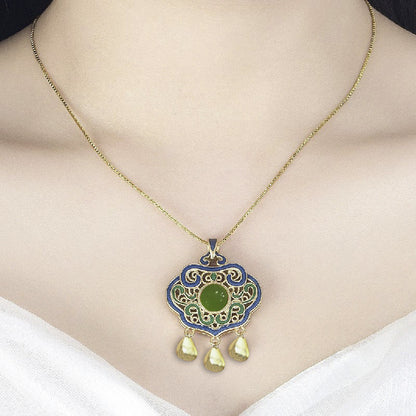 Vintage Handmade Gold Necklace