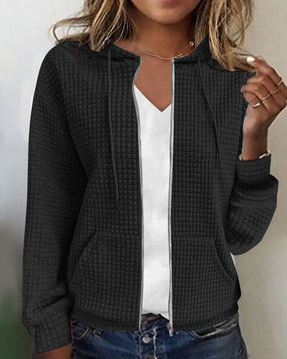 JO | Structured jacket with zipper