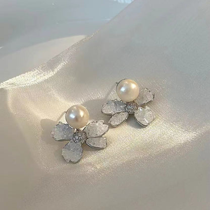 Delicate Artisan Pearl Earring