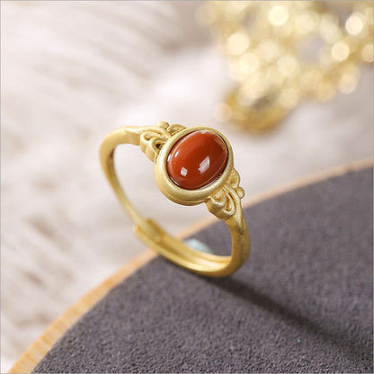 Delicate Artisan Gold Ring