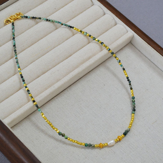 Vintage Handmade Gold Necklace