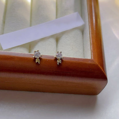 Delicate Artisan Gold Earring