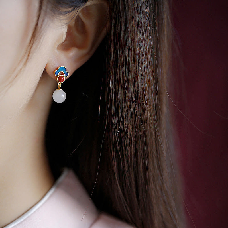 Vintage Handmade Gold Earring