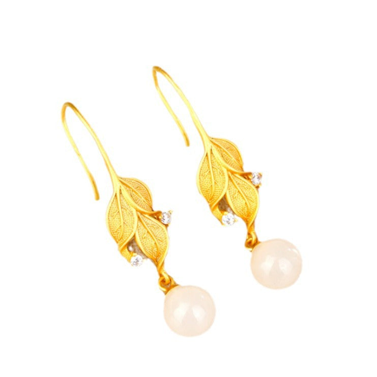 Vintage Handmade Gold Earring
