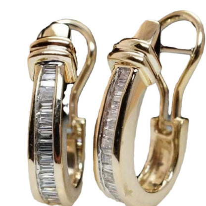 Vintage Handmade Gold Earring
