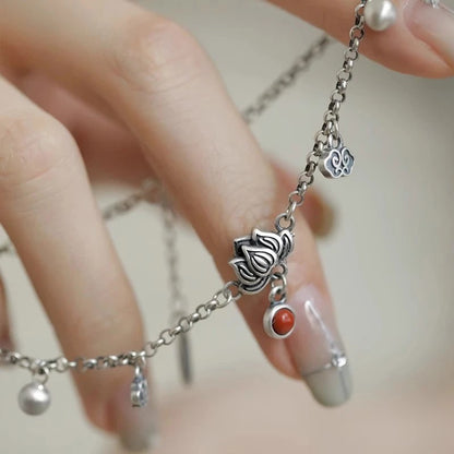 Delicate Artisan Silver Anklet