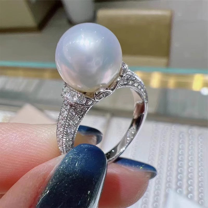 Romantic Pearl Ring for Special Moments