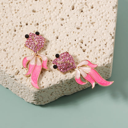 Vintage Handmade Gold Earring