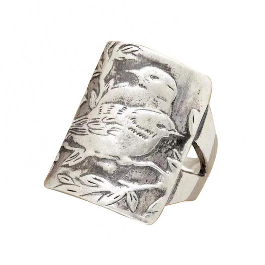 Delicate Artisan Silver Ring