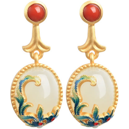 Delicate Artisan Gold Earring