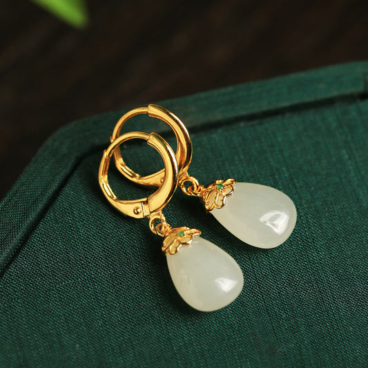Delicate Artisan Gold Earring