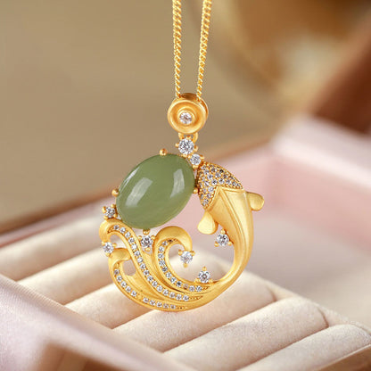 Vintage Handmade Gold Pendant