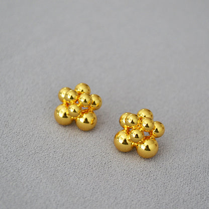 Vintage Handmade Gold Earring