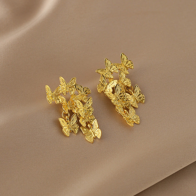 Delicate Artisan Gold Earring