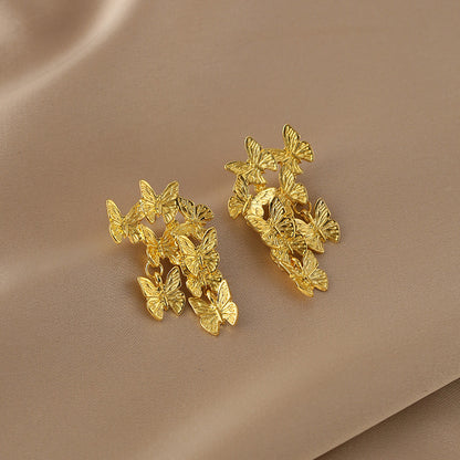 Vintage Handmade Gold Earring